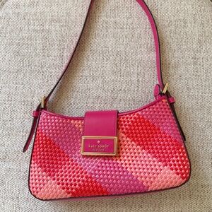 Kate Spade Pink Woven Shoulder Bag